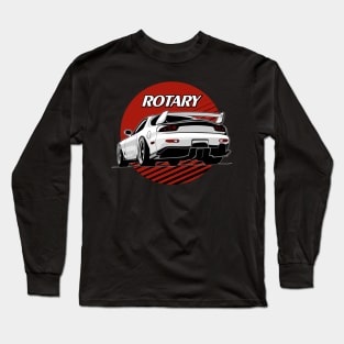 Mazda RX7 White Long Sleeve T-Shirt